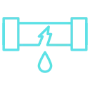 Camping Zentrale Grünberg - Campingshop & Werkstatt - Symbol für Rohrleckage