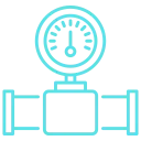 Camping Zentrale Grünberg - Campingshop & Werkstatt - Symbol für Gasleitung